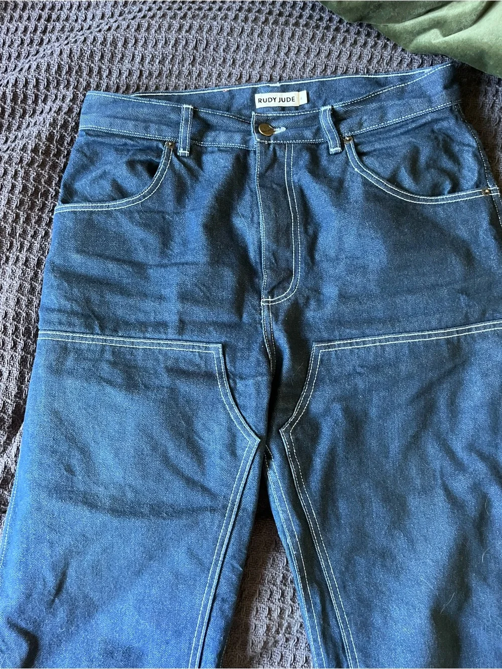 Rudy Jude Dark Blue Utility jeans with Contrast Stitching size 4
